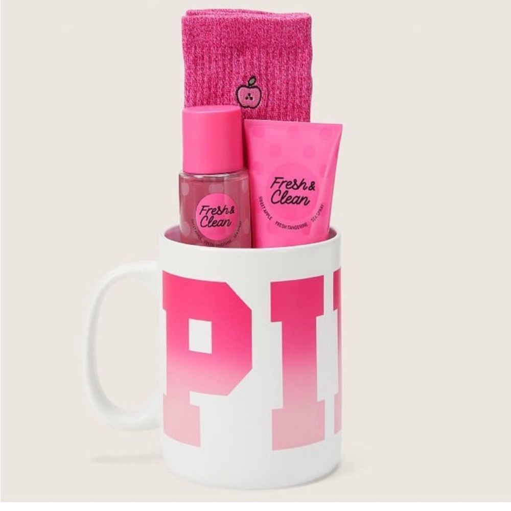 NWT Victoria’s Secret PINK Fresh & Clean Mug Giftset
